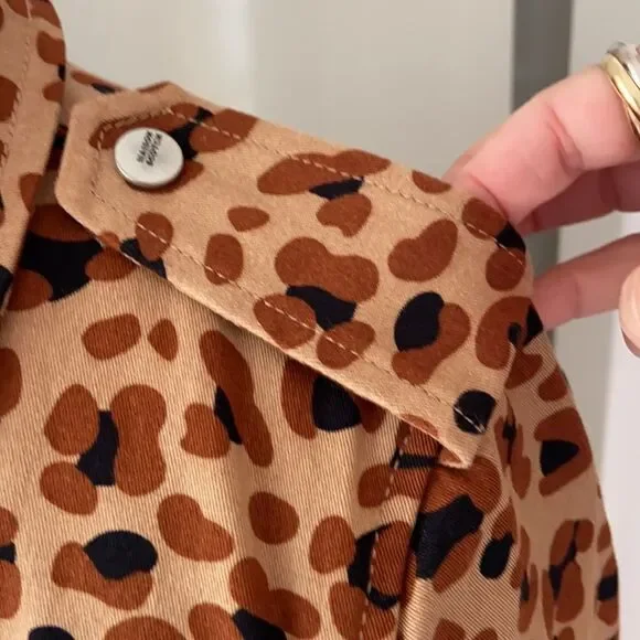 Scotch & Soda RARE Women's Leopard Trench Coat XS - Picture 6 of 10